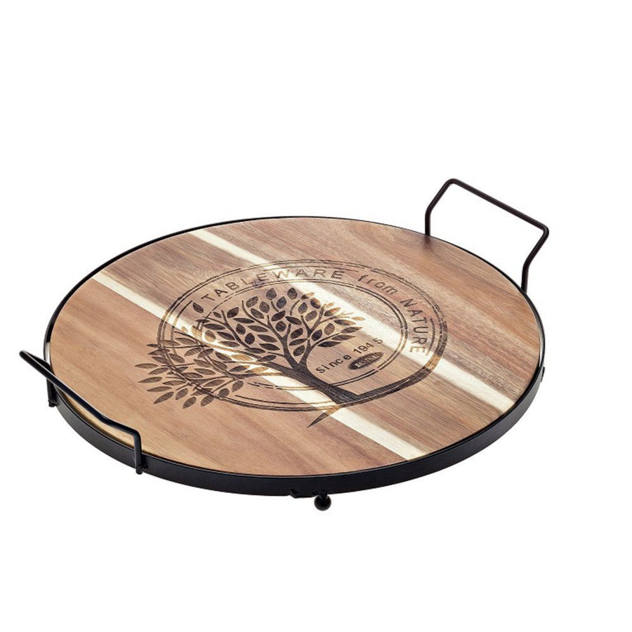 Acacia Wood Cutting Board With Handles, 35 x 7 cm/ 14 x 3"