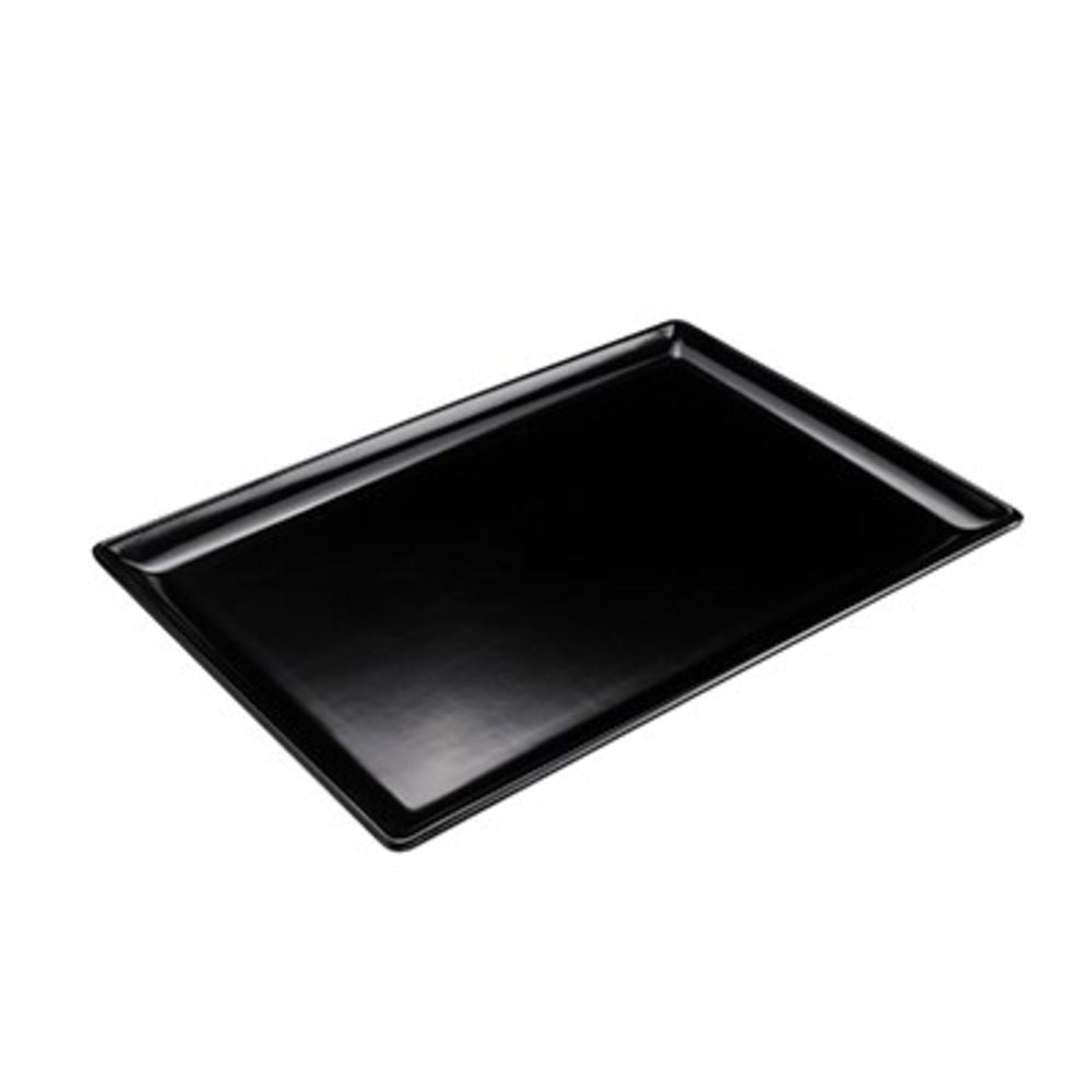 Black Topazio Tray, 30 x 20 x 2 cm/ 12 x 8 x 1"