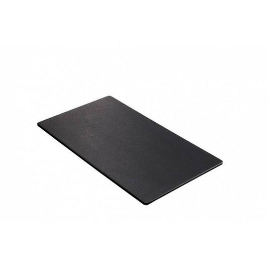 Black Melamine Flat Tray "Le perle", GN 1/3, 32 x 17 x 1.5 cm/ 12.75 x 7 x 0.75"