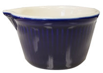 Dapple Blue Saucer Cup W/ Pour Spout, 0.01 L/ 3.5 oz