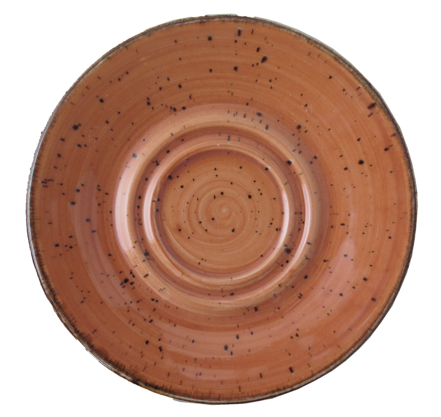 Rustics Large Double Well Saucer, 16.5 cm/ 6.5" (Pair W/ 51RUS030-04, 51RUS040-04)
